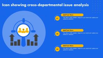 Icon Showing Cross Departmental Issue Analysis