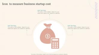 Icon To Measure Business Startup Cost