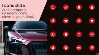 Icons Slide Audi Company Investor Funding Elevator Pitch Deck
