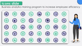 Icons Slide Business Analytics Training Program To Increase Employee Efficiency DTE SS