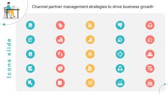 Icons Slide Channel Partner Management Strategies To Drive Business Growth