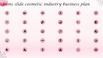 Icons Slide Cosmetic Industry Business Plan BP SS