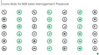Icons Slide For B2b Sales Management Playbook