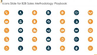 Icons Slide For B2b Sales Methodology Playbook