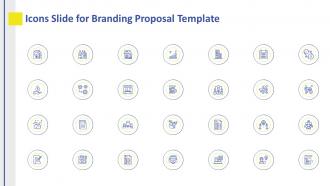 Icons slide for branding proposal template ppt themes