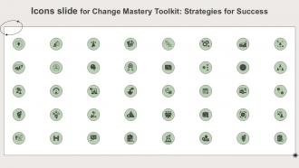 Icons Slide For Change Mastery Toolkit Strategies For Success Ppt Slides CM SS V