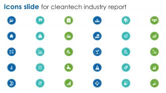 Icons Slide For Cleantech Industry Report IR SS