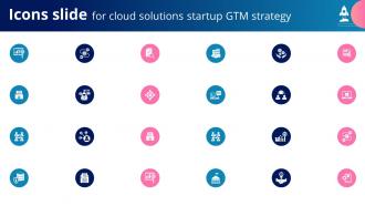 Icons Slide For Cloud Solutions Startup GTM Strategy Ppt Example GTM SS V
