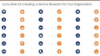 Icons slide for creating a service blueprint for your organization