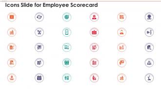 Icons slide for employee scorecard