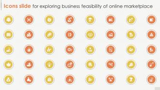 Icons Slide For Exploring Business Feasibility Of Online Marketplace PPT Slides