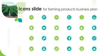 Icons Slide For Farming Products Business Plan Ppt Powerpoint BP SS V