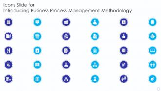 Icons Slide For Introducing Business Process Management Methodology
