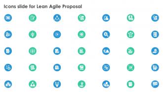 Icons Slide For Lean Agile Proposal