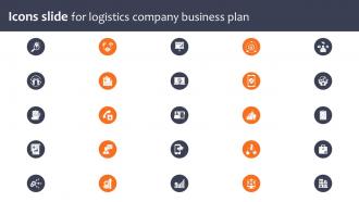 Icons Slide For Logistics Company Business Plan BP SS