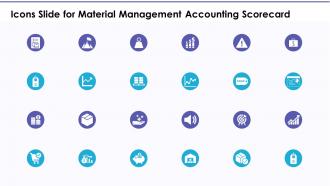 Icons slide for material management accounting scorecard