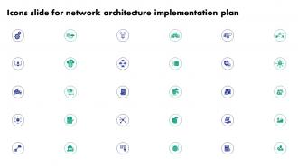 Icons Slide For Network Architecture Implementation Plan