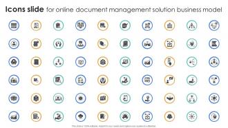 Icons Slide For Online Document Management Solution Business Model Ppt Powerpoint BMC SS V