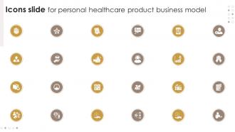 Icons Slide For Personal Healthcare Product Business Model BMC SS V