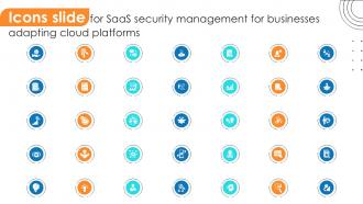 Icons Slide For SaaS Security Management For Businesses Adapting Cloud Platforms Ppt Presentation