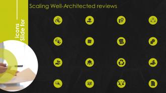 Icons Slide For Scaling Well Architected Reviews Ppt Icon Graphics Tutorials