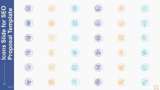 Icons slide for seo proposal template