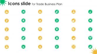 Icons Slide For Trade Business Plan BP SS