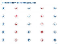 Icons slide for video editing services ppt powerpoint presentation file design inspiration