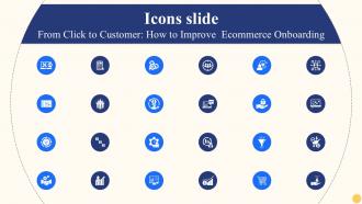 Icons Slide From Click To Customer How To Improve Ecommerce Onboarding Ppt Powerpoint