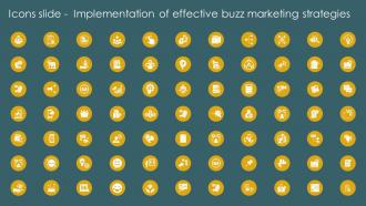 Icons Slide Implementation Of Effective Buzz Marketing Strategies Ppt Ideas Graphics Download