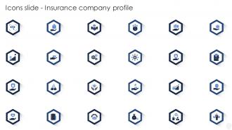 Icons Slide Insurance Company Profile Ppt Powerpoint Presentation Gallery Summary