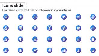 Icons Slide Leveraging Augmented Reality Technology In Manufacturing Ppt PowerPoint