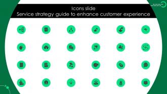 Icons Slide Service Strategy Guide To Enhance Customer Experience Strategy SS