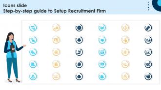 Icons Slide Step By Step Guide To Setup Recruitment Firm