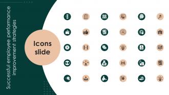 Icons Slide Successful Employee Performance Improvement Strategies