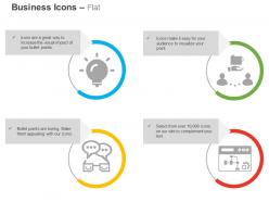 Idea generation official conversation business deals record formation vision ppt icons graphics