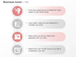 Idea unlocked team meeting right selection checkmark ppt icons graphics
