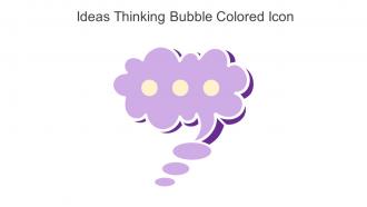 Ideas Thinking Bubble Colored Icon In Powerpoint Pptx Png And Editable Eps Format
