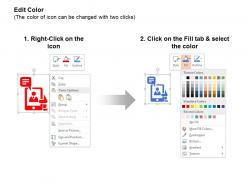 Identity card right wrong selection message on phone ppt icons graphic
