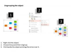 Ig linear process flow chart with icons flat powerpoint design