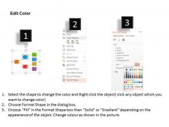 Ig linear process flow chart with icons flat powerpoint design