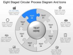 Ij eight staged circular process diagram and icons powerpoint template