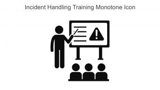Incident Handling Training Monotone Icon In Powerpoint Pptx Png And Editable Eps Format