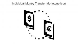 Individual Money Transfer Monotone Icon In Powerpoint Pptx Png And Editable Eps Format