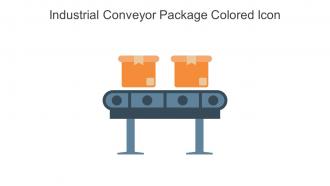 Industrial Conveyor Package Colored Icon In Powerpoint Pptx Png And Editable Eps Format