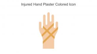 Injured Hand Plaster Colored Icon In Powerpoint Pptx Png And Editable Eps Format