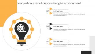 Innovation Execution Icon In Agile Environment