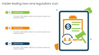 Insider Trading Laws And Regulations Icon