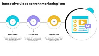 Interactive Video Content Marketing Icon