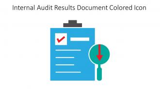 Internal Audit Results Document Colored Icon In Powerpoint Pptx Png And Editable Eps Format